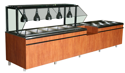 Self Service Inline Hot Food and Soup Bar with custom features