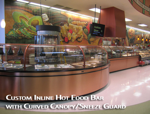 Custom inline hot food bar